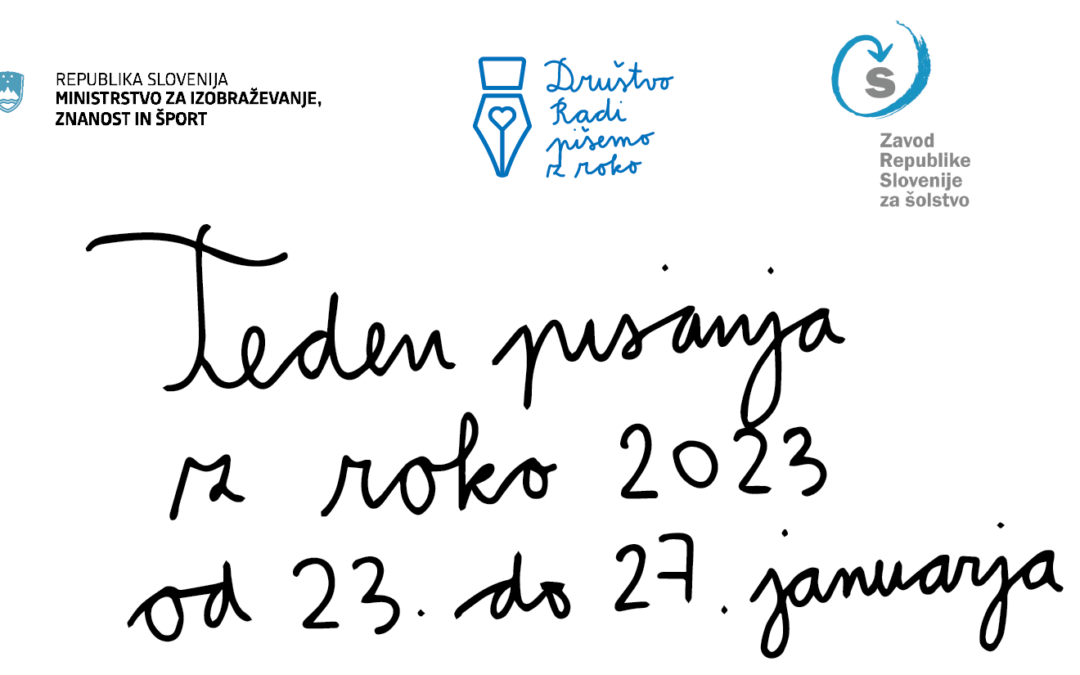 8. Teden pisanja z roko