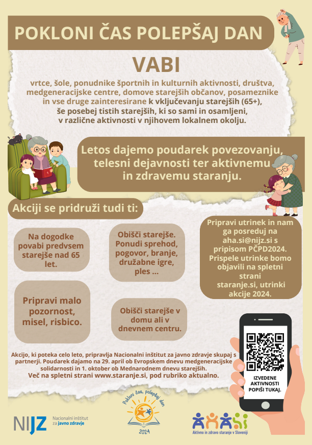 dedek in babica bereta vnukoma - dečku in deklici