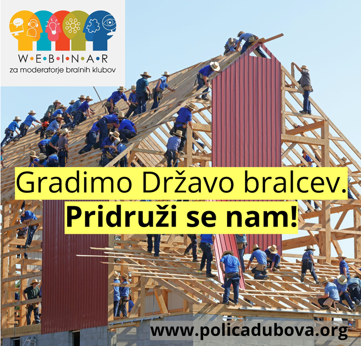 Webinar za voditelje bralnih klubov